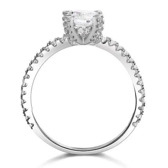 1 Carat Created Diamond Engagement Ring