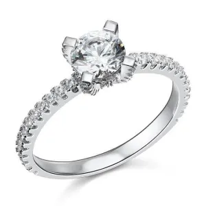 1 Carat Created Diamond Engagement Ring