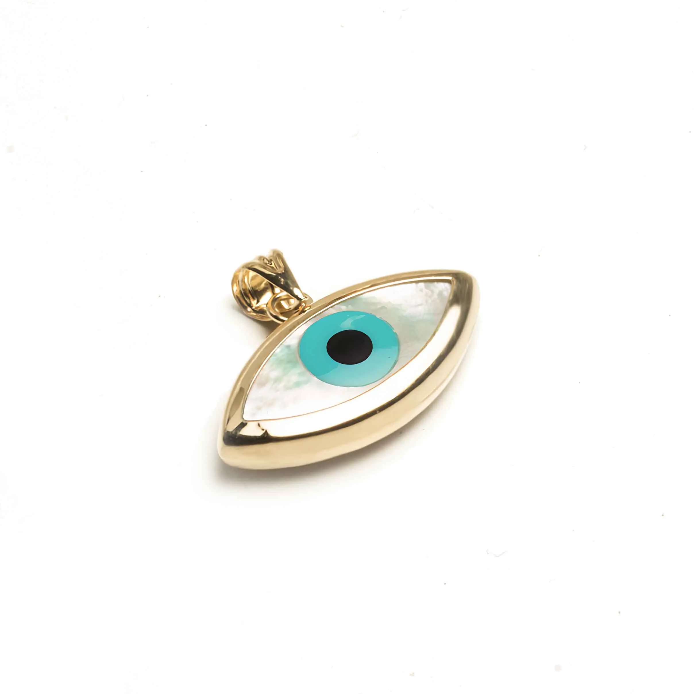 14kt Evil Eye Pendant