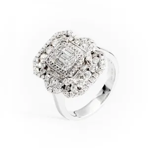 18K White Gold Tdw. 1.76ct Diamond Ring - 20683092