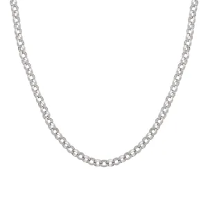 4mm Belcher Chain Necklace - Sterling Silver