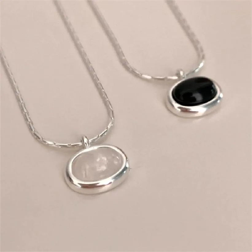 925 Sterling Silver Casual Rainbow Silver Necklaces