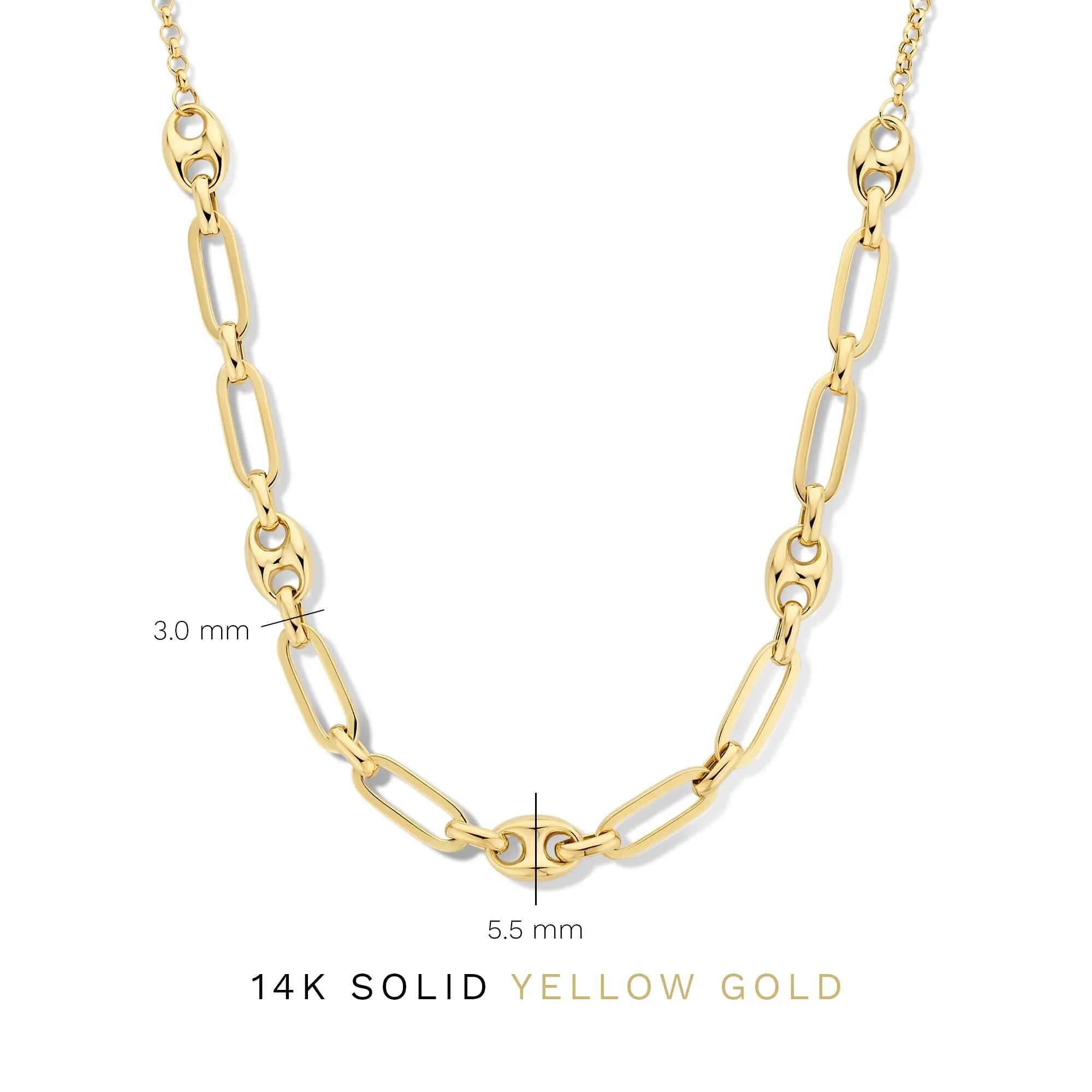 Aidee Demie 14 karat gold necklace with chains