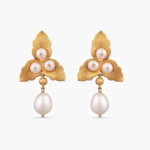 Alana Pearl Silver Drop Earring