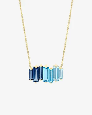 Amalfi Reborn Blue Ombre Stacker Pendant