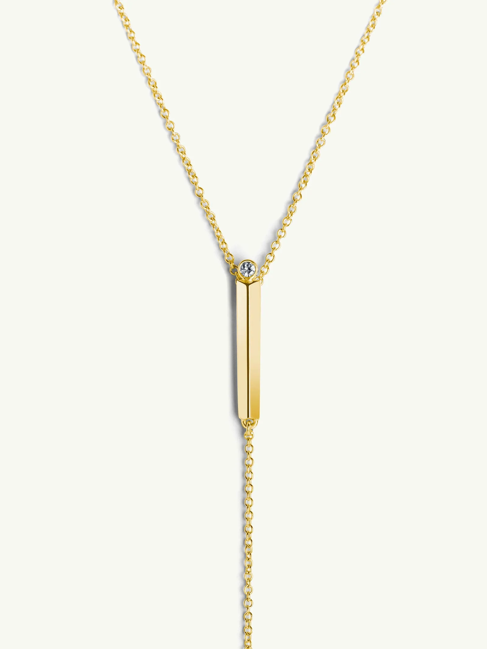 Aracelis Diamond Lariat Necklace in 18K Yellow Gold