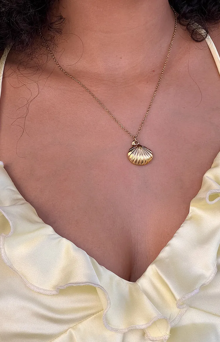 Ariel Gold Shell Necklace