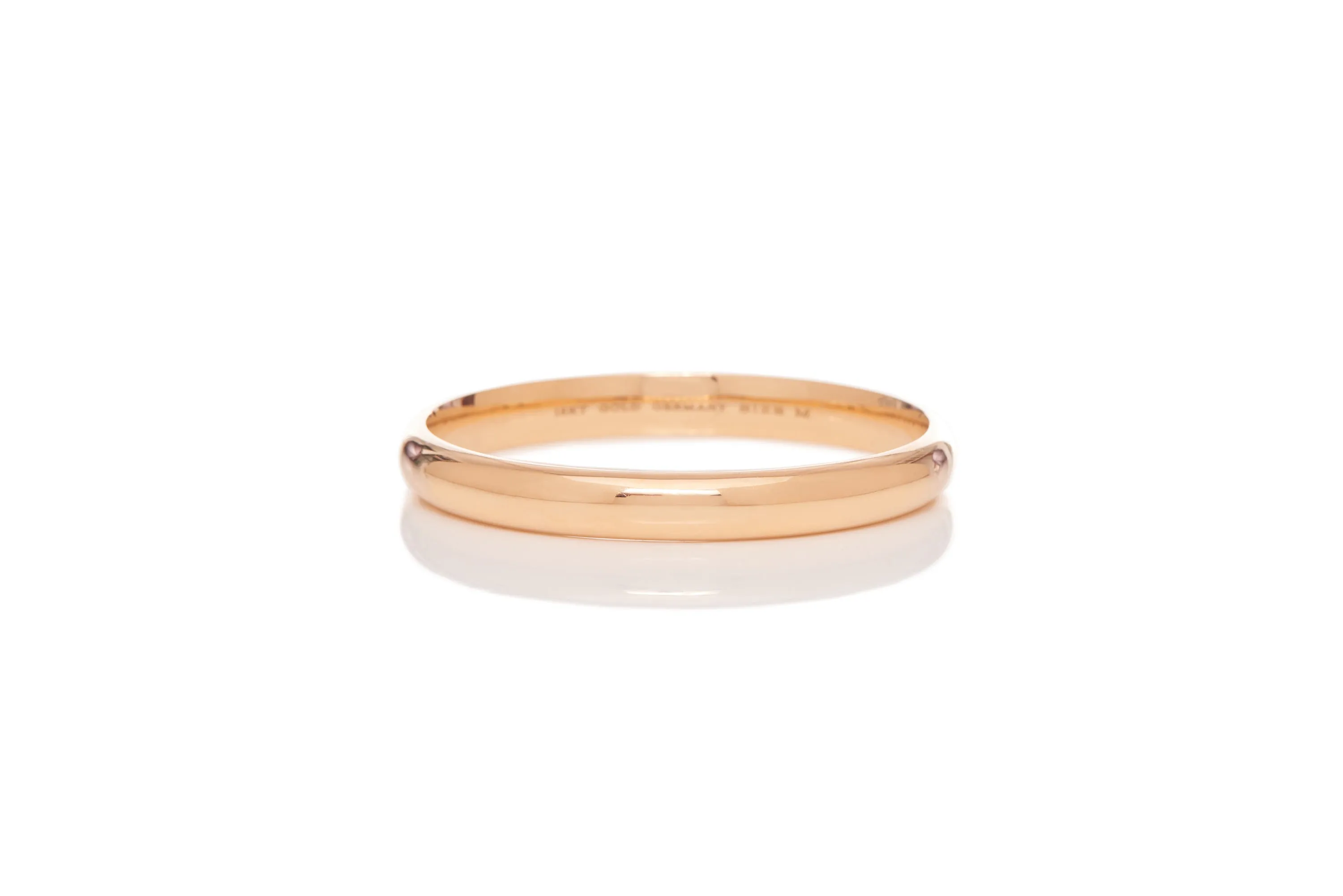 Bangle in 18K Rose Gold & Vitreous Green Enamel