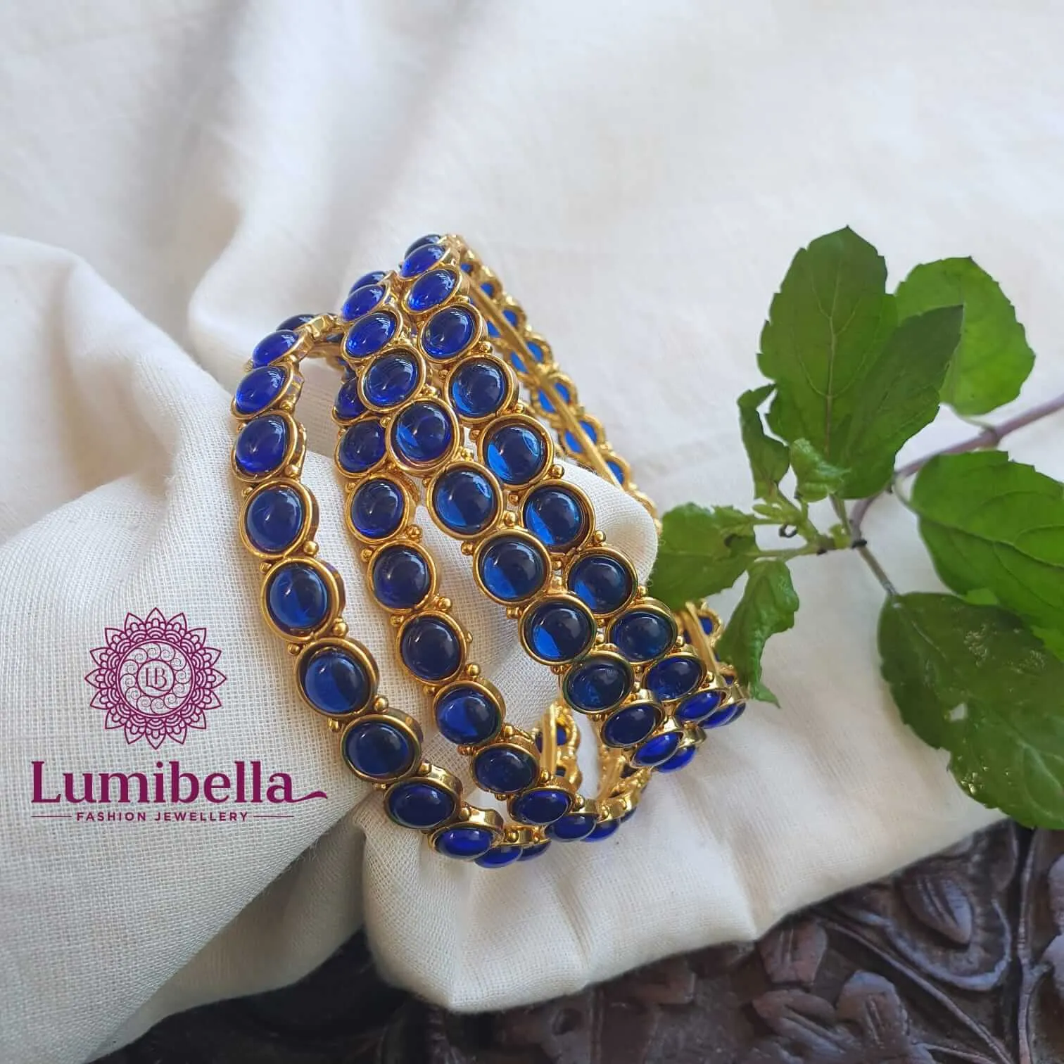 Blue Kemp Bangles 2*6