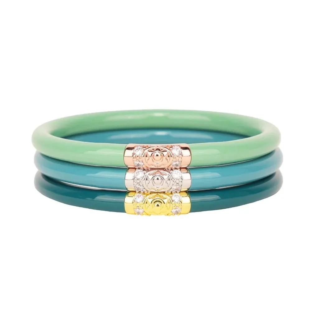 BuDhaGirl | Set of Three | Three Kings All Weather Bangles in Fjord