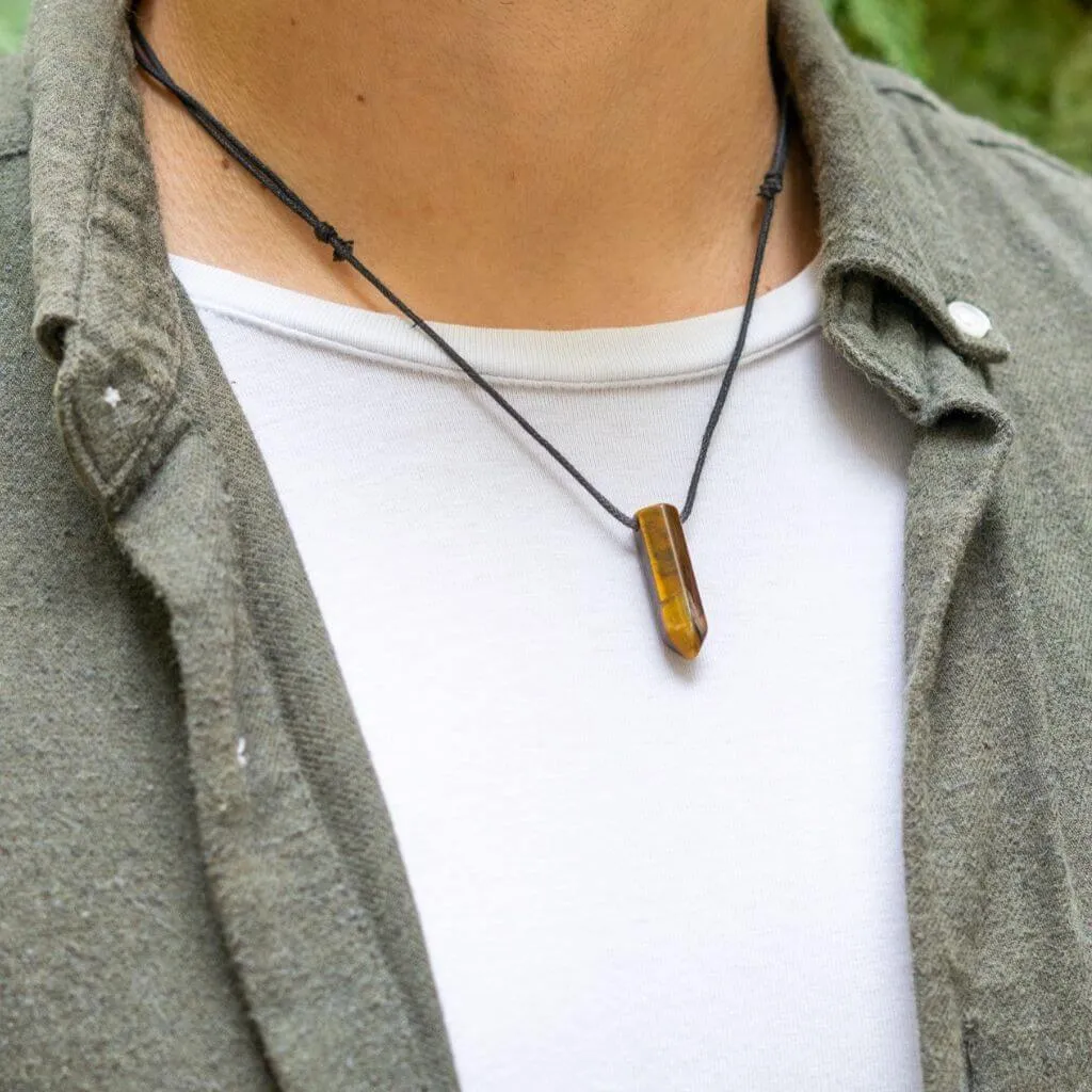 Bullet Point Gemstone Necklace