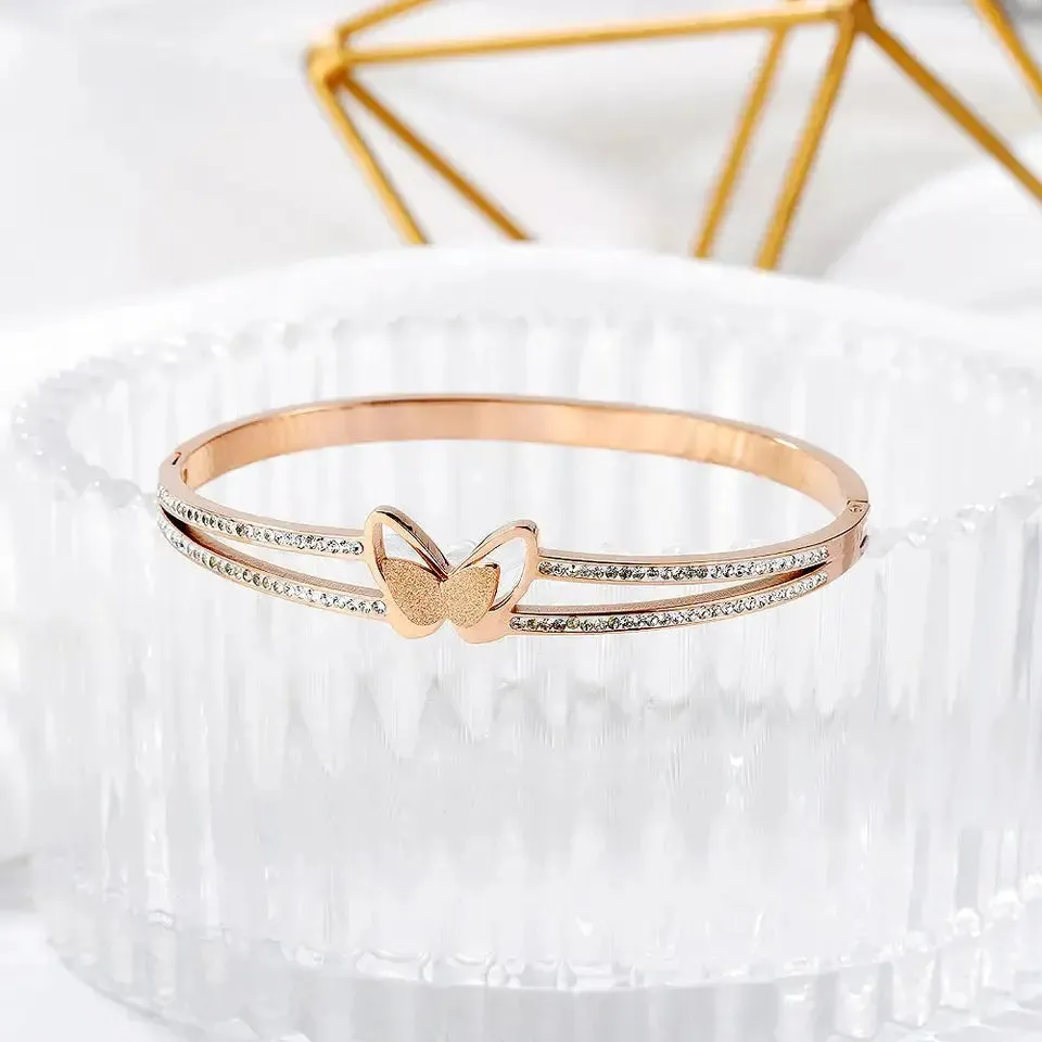 Butterfly Bangle Bracelet