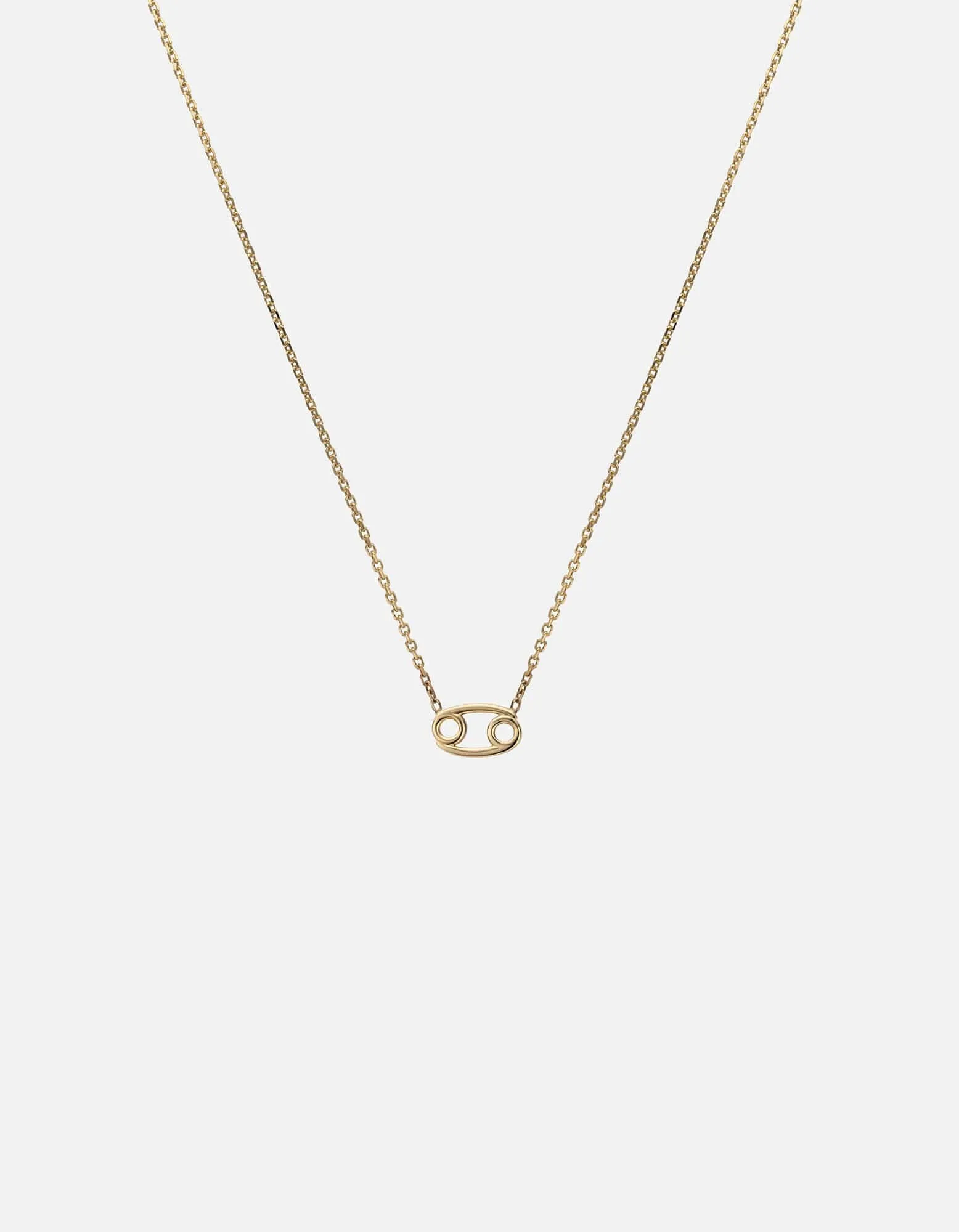 Cancer Astro Pendant Necklace, 14k Gold