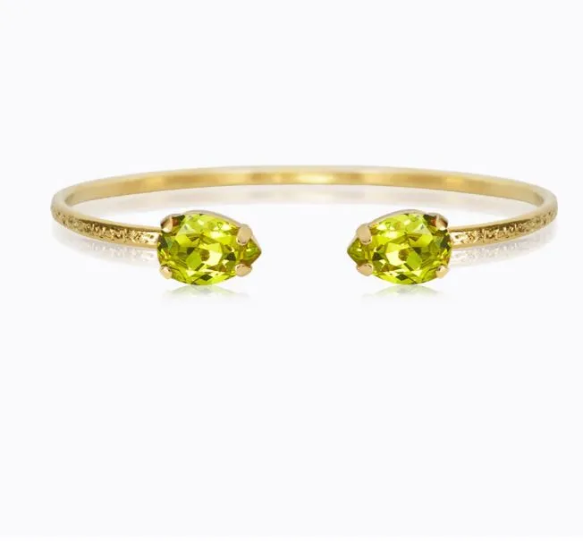 Caroline Svedbom Petite Drop Bracelet Gold Citrus Green