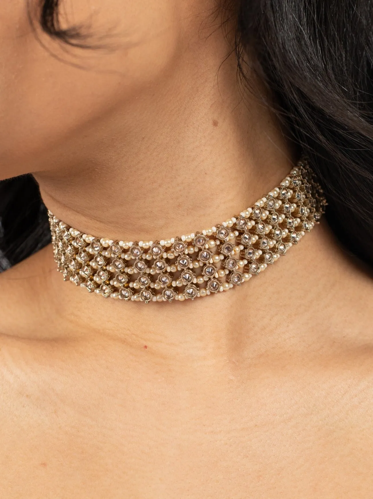 Champagne Chainmail Choker