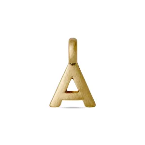 CHARM A pendant, gold-plated