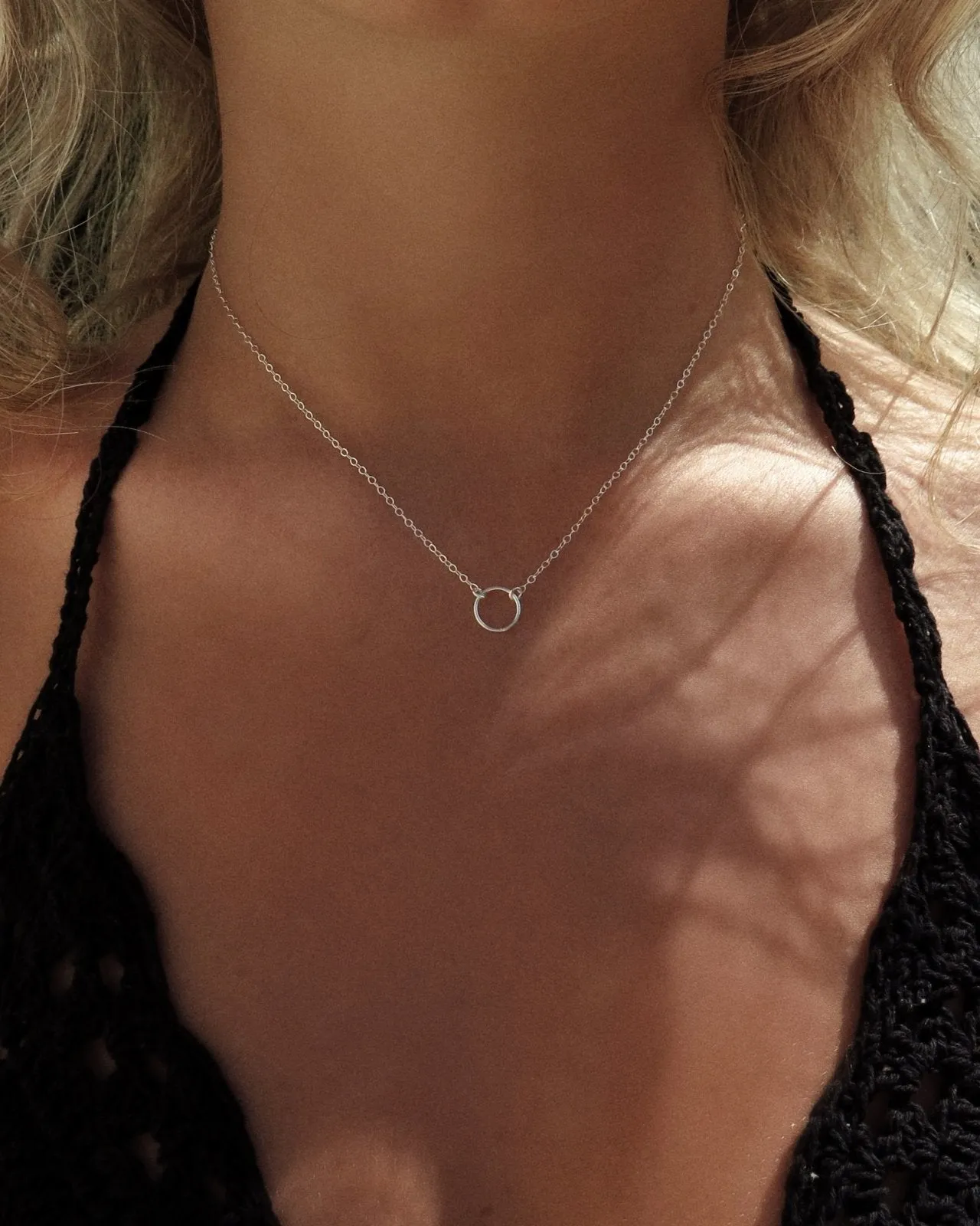 Circle Necklace  - Sterling Silver