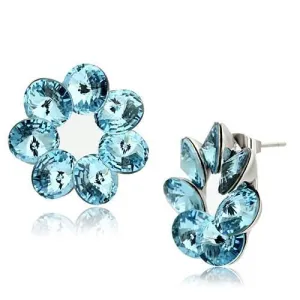 CJG2228 Stainless Steel Top Grade Crystal Earrings