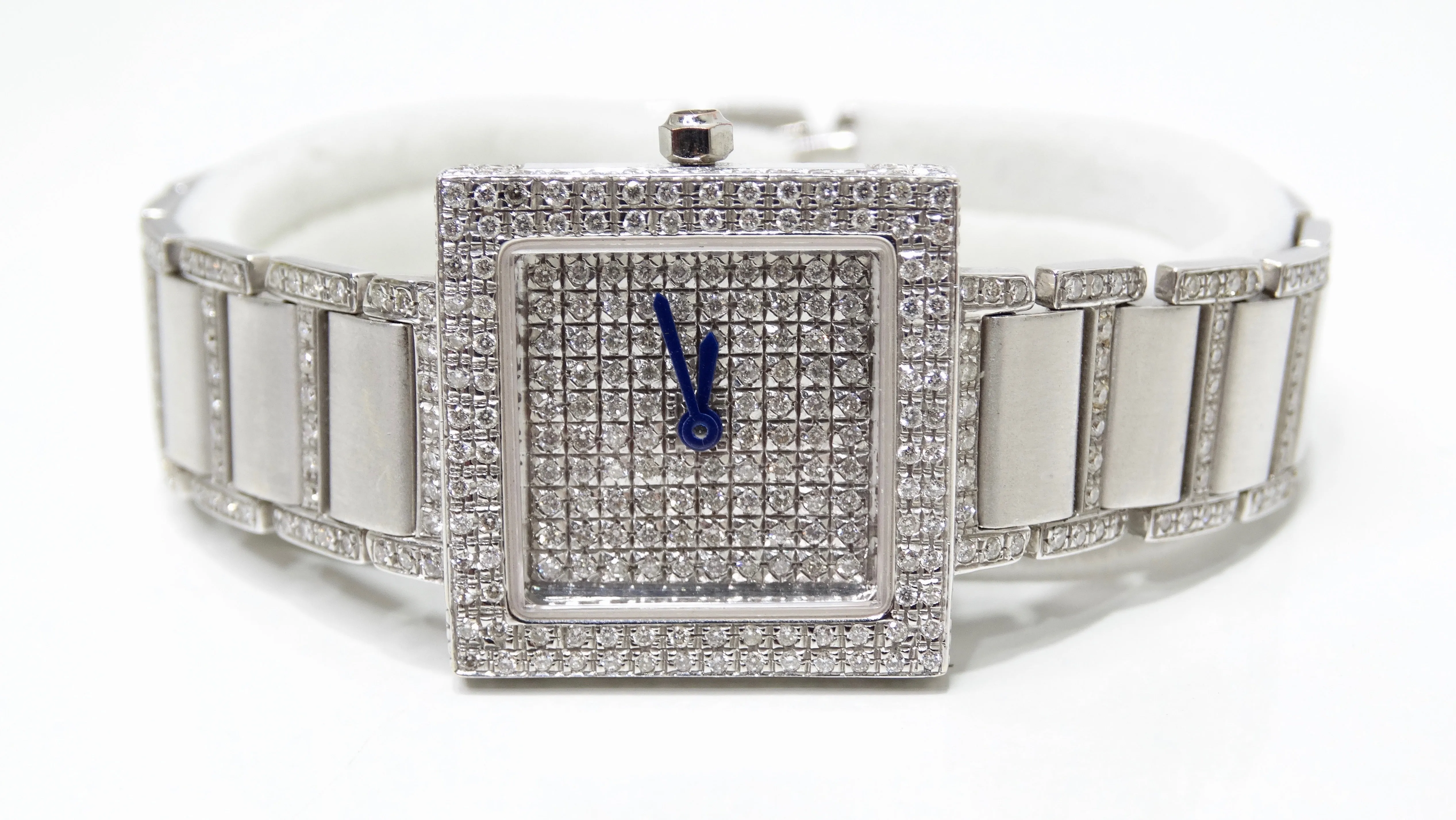 Diamond 18k White Gold Wrist Watch