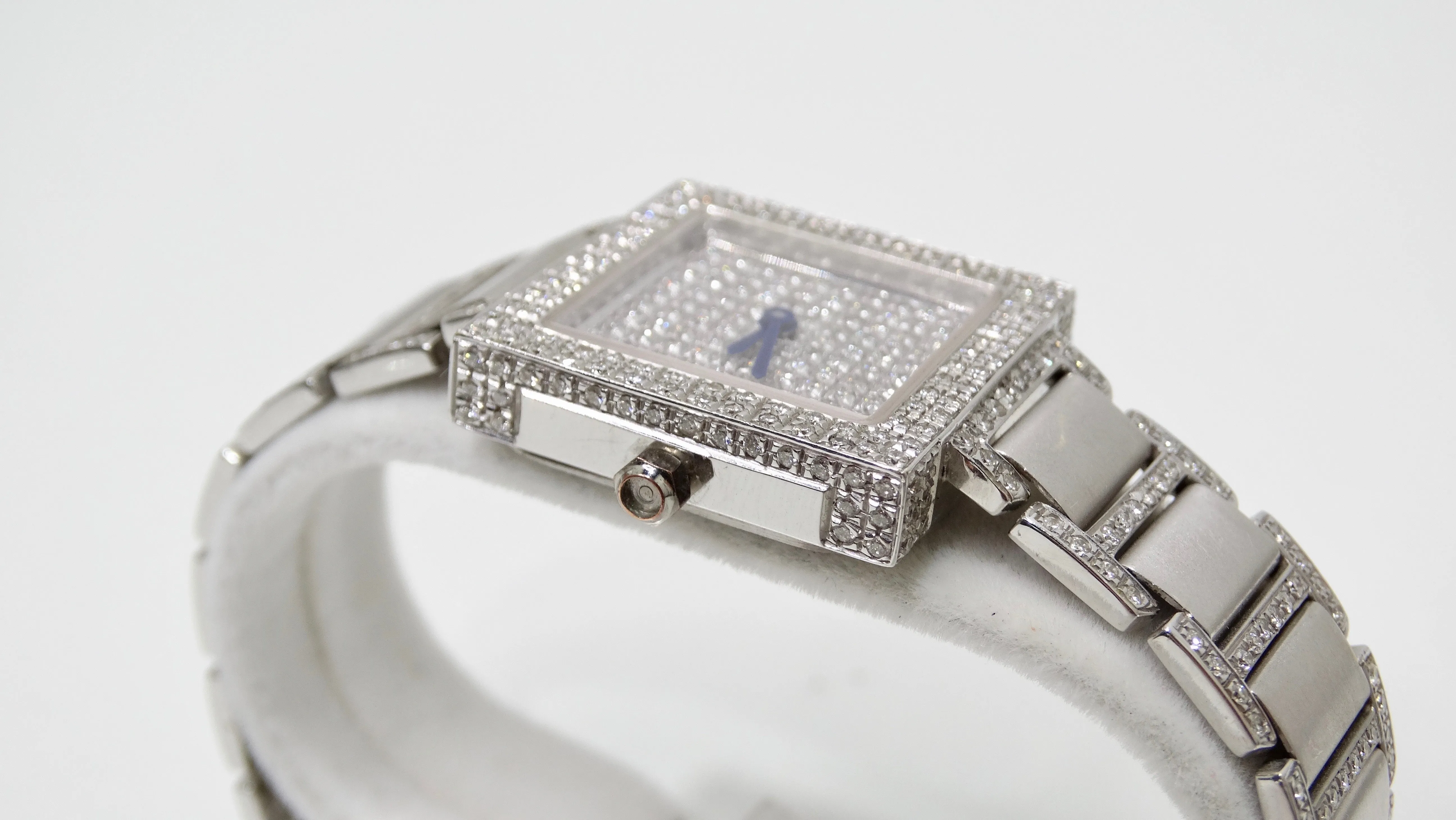 Diamond 18k White Gold Wrist Watch