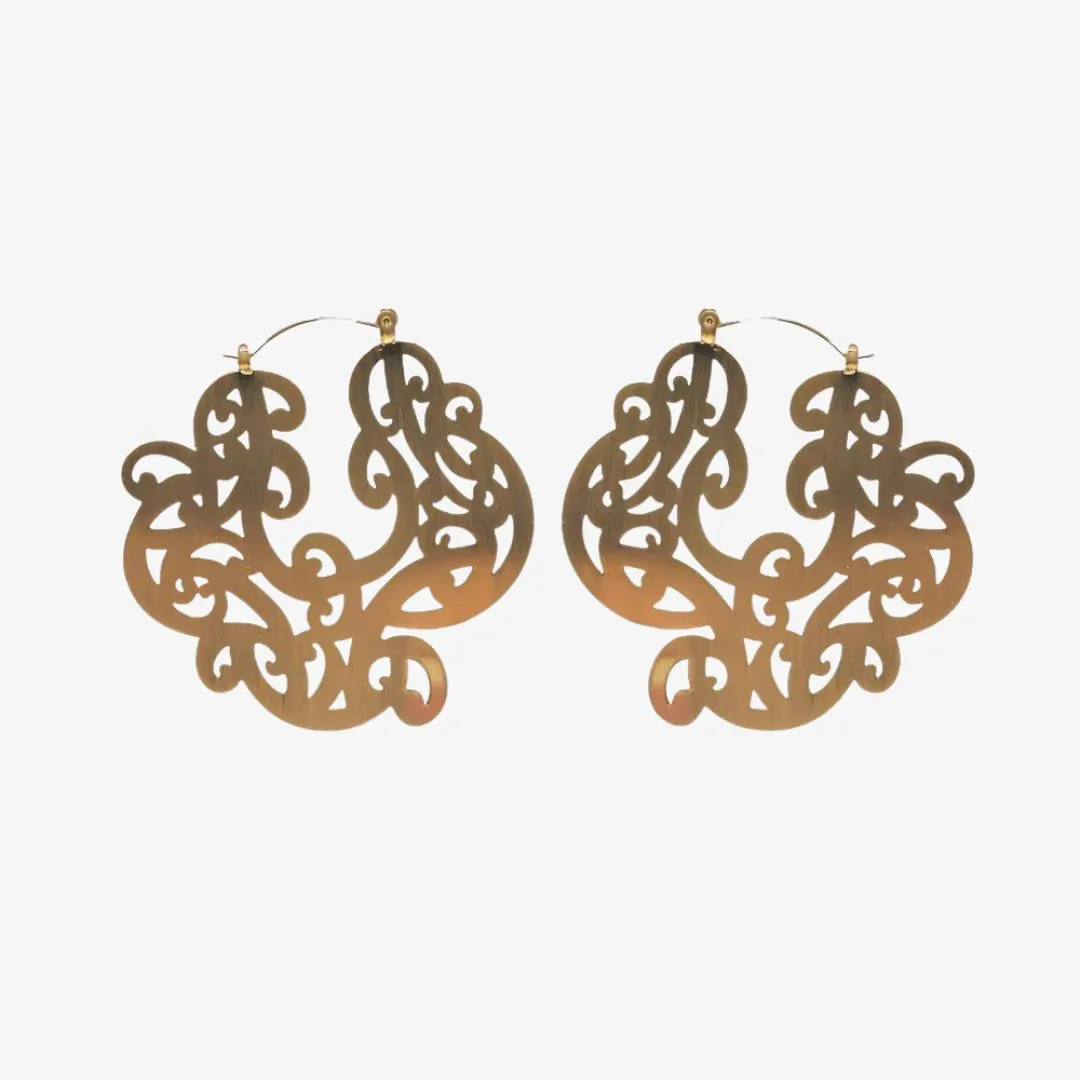 Earrings - Ngā Uara, Auahatanga - Gold