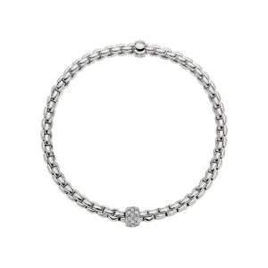 FOPE 18ct White Gold Eka Tiny Flex-It 0.19ct Diamond Bracelet 73301BX_PB_B_XBX