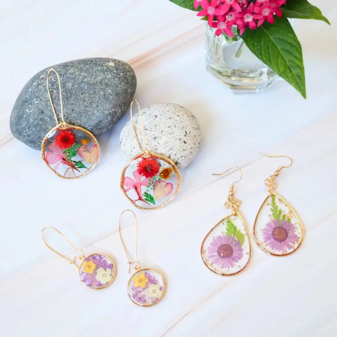 Garden Glimpse Glass Earrings