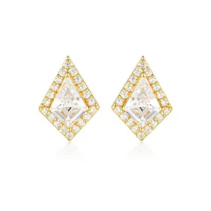 Georgini Rock Star Shield Gold Earrings