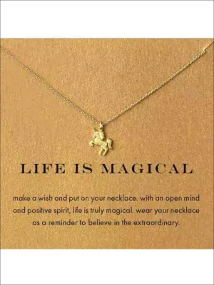 Girls Inspiration Charm Necklaces