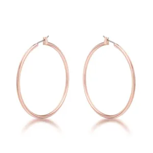 Glem Large Rose Gold Hoop Earrings | 45mm