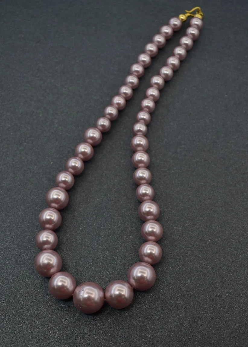 GLITTERING MULTI COLOUR PEARL NECKLACE