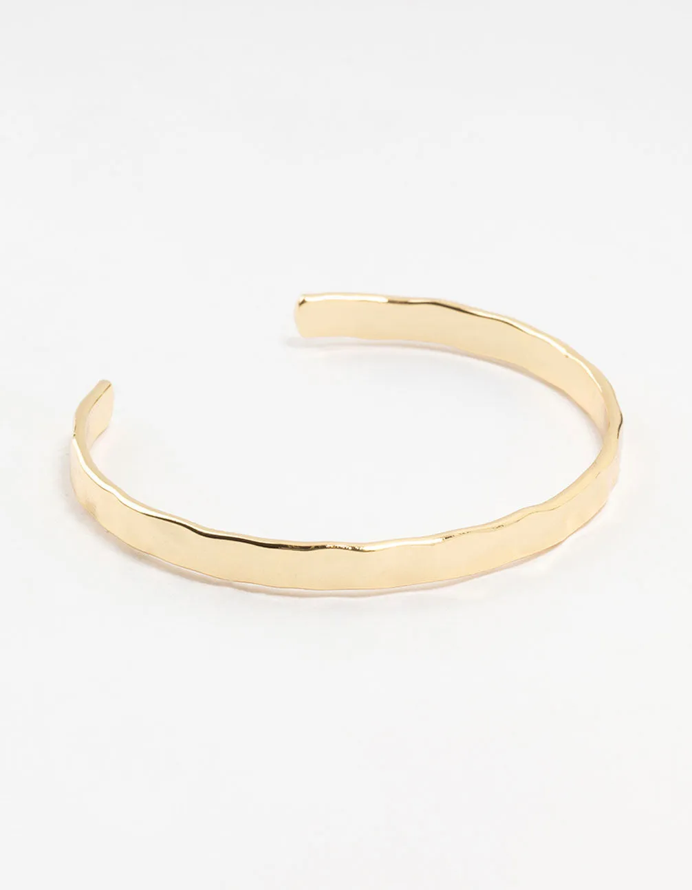 Gold Plated Hammer Wrist Cuff