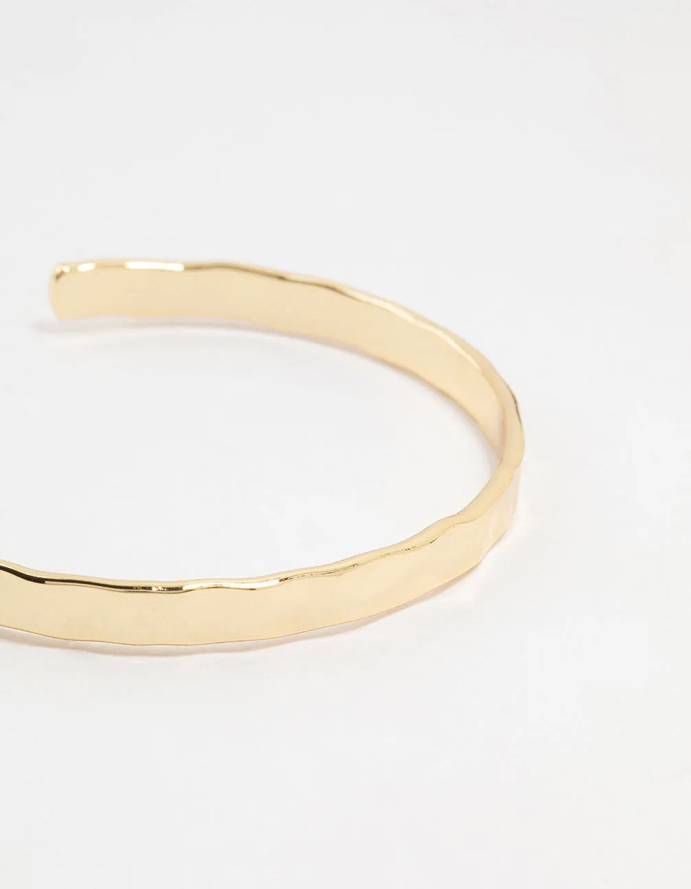 Gold Plated Hammer Wrist Cuff