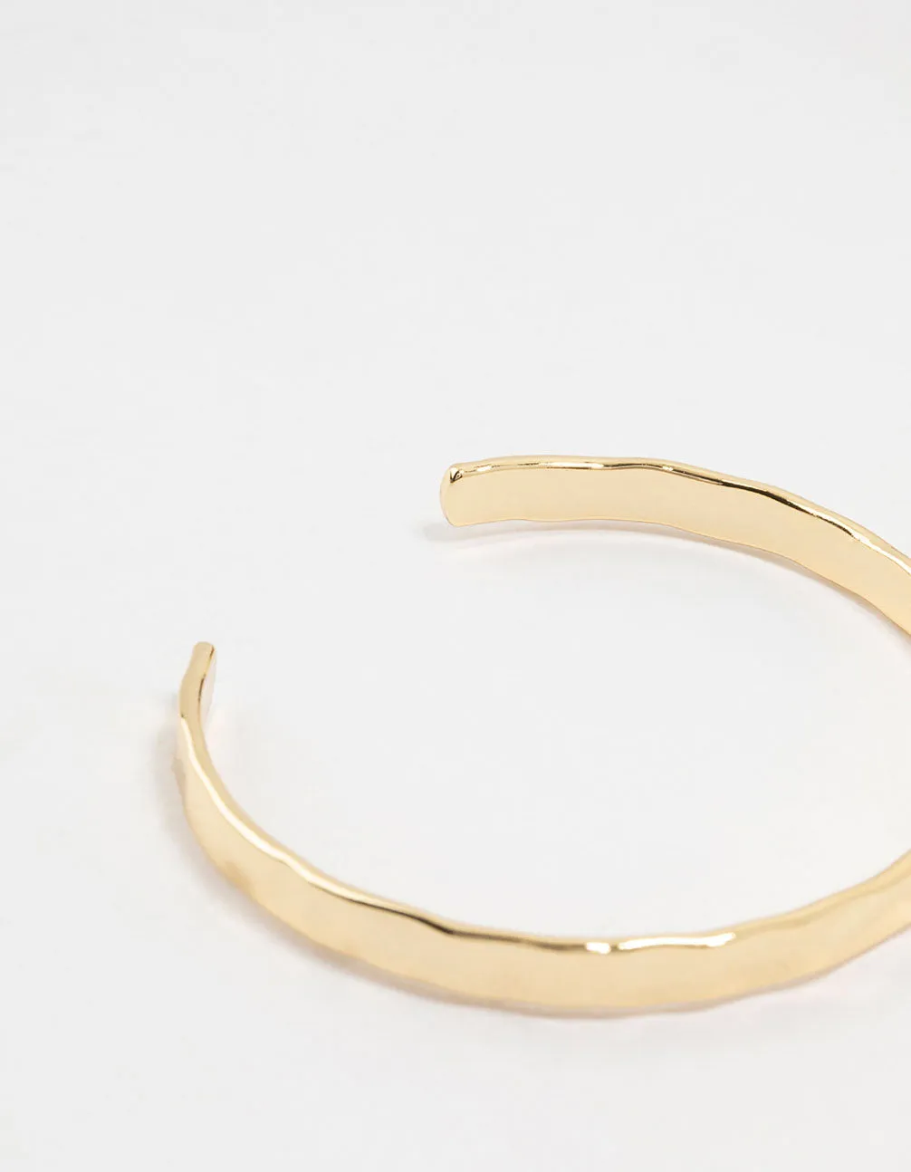 Gold Plated Hammer Wrist Cuff