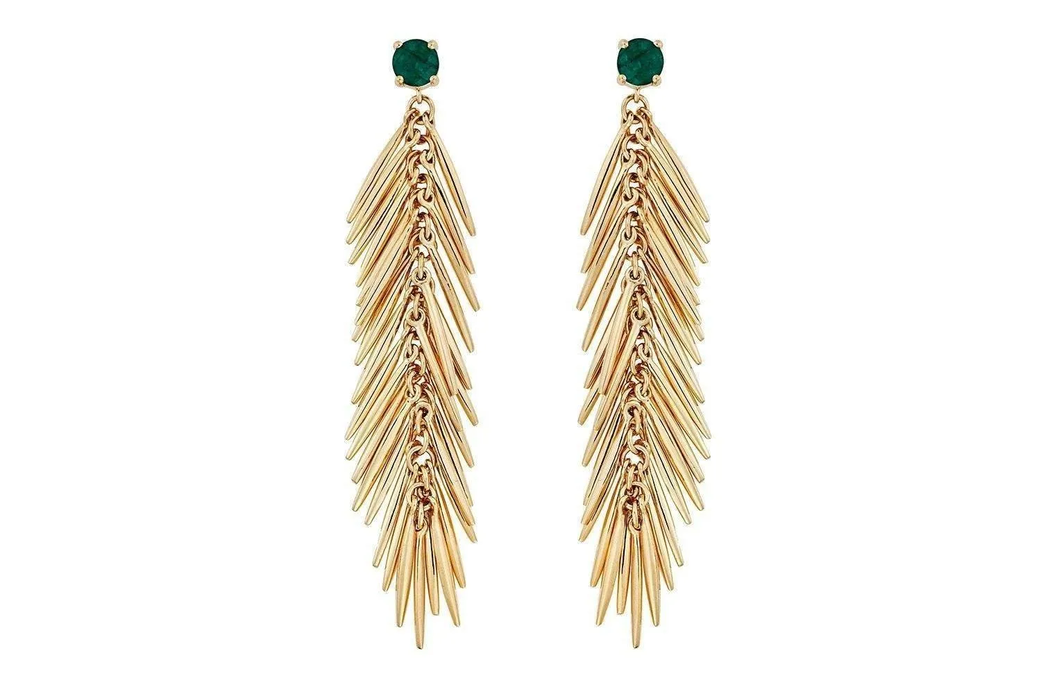 Grass Dangling Drops Earrings