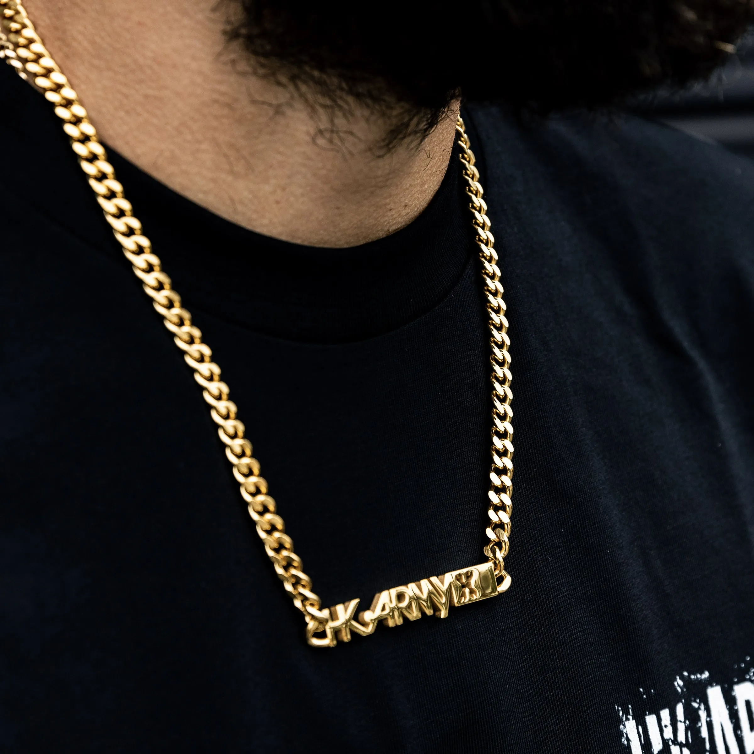 HKARMY Cuban Link Chain - 7mm Gold