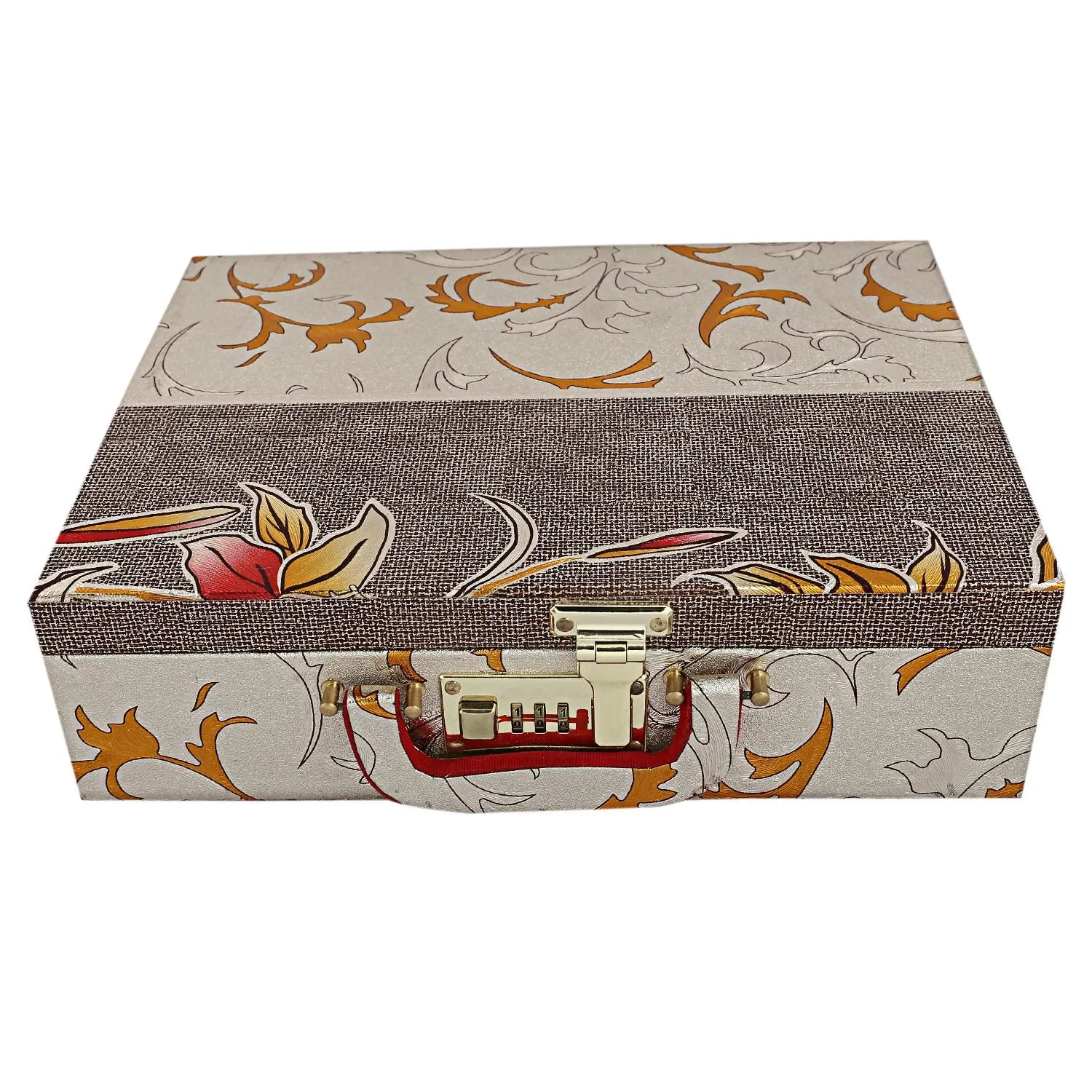 Kuber Industries Wooden Bangle Storage Box, Gold