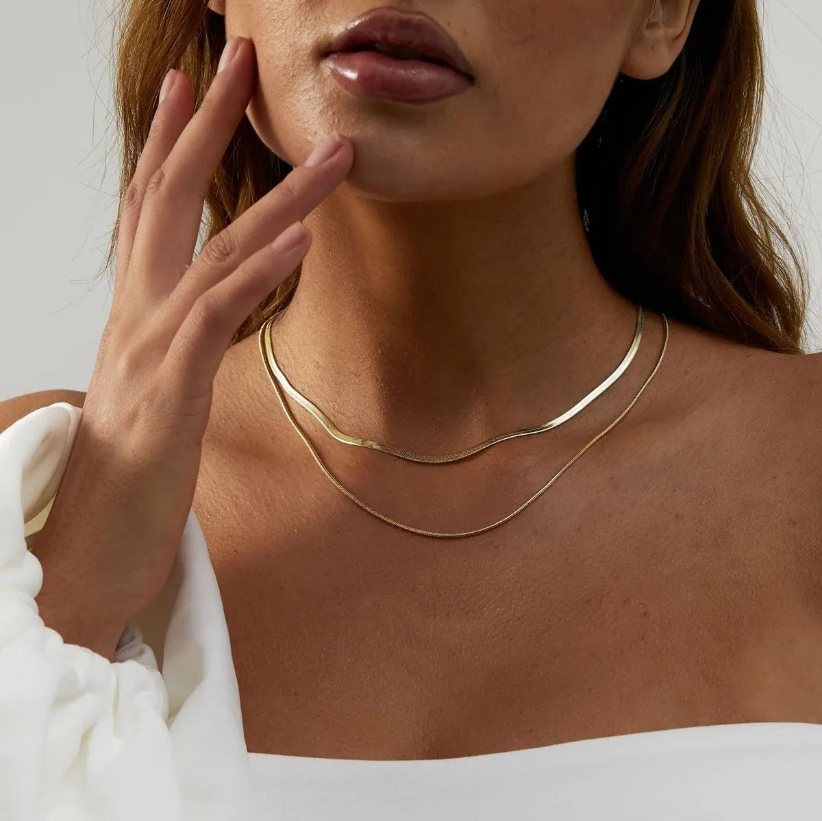 Kyerlyn Gold Layered Necklaces