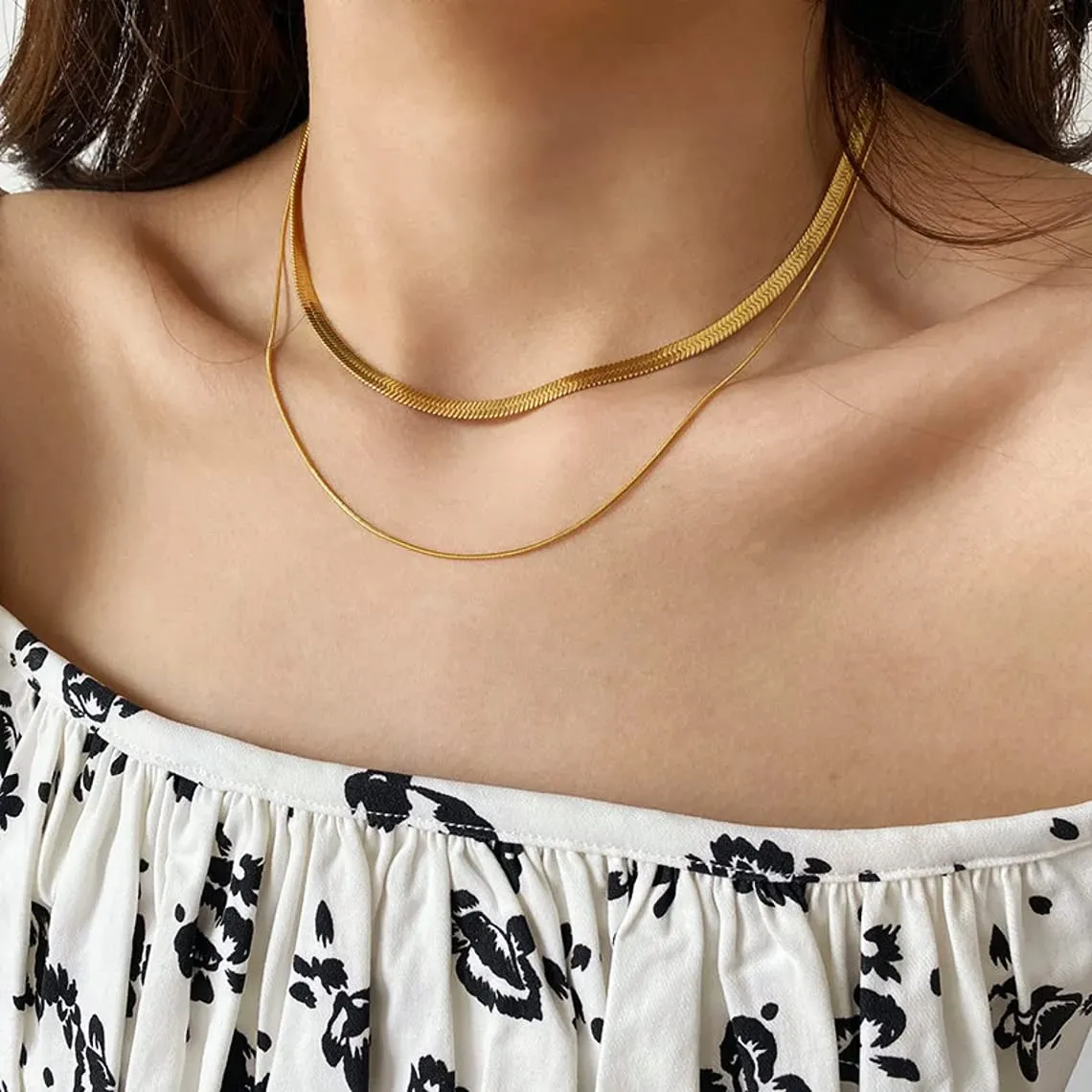 Kyerlyn Gold Layered Necklaces