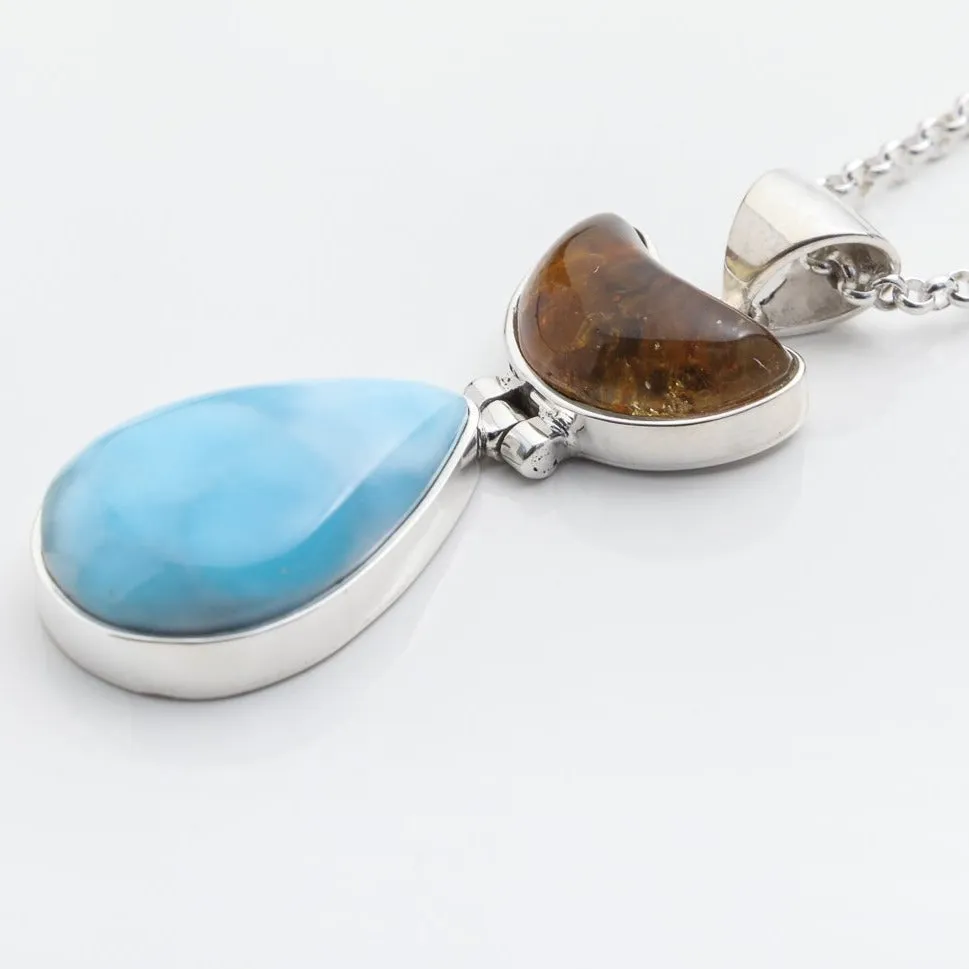 Larimar Amber Pendant Tai