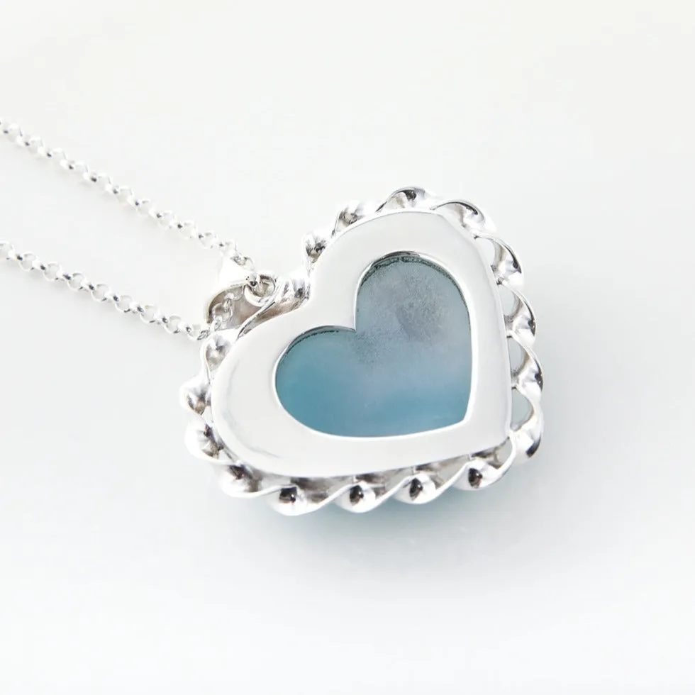 Larimar Heart Pendant Tate