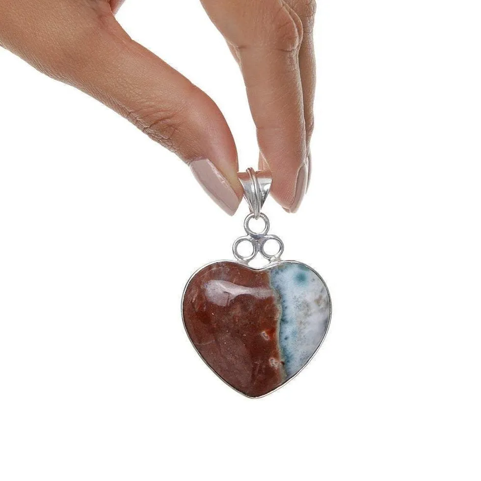 Larimar Heart Specimen Pendant Thelma