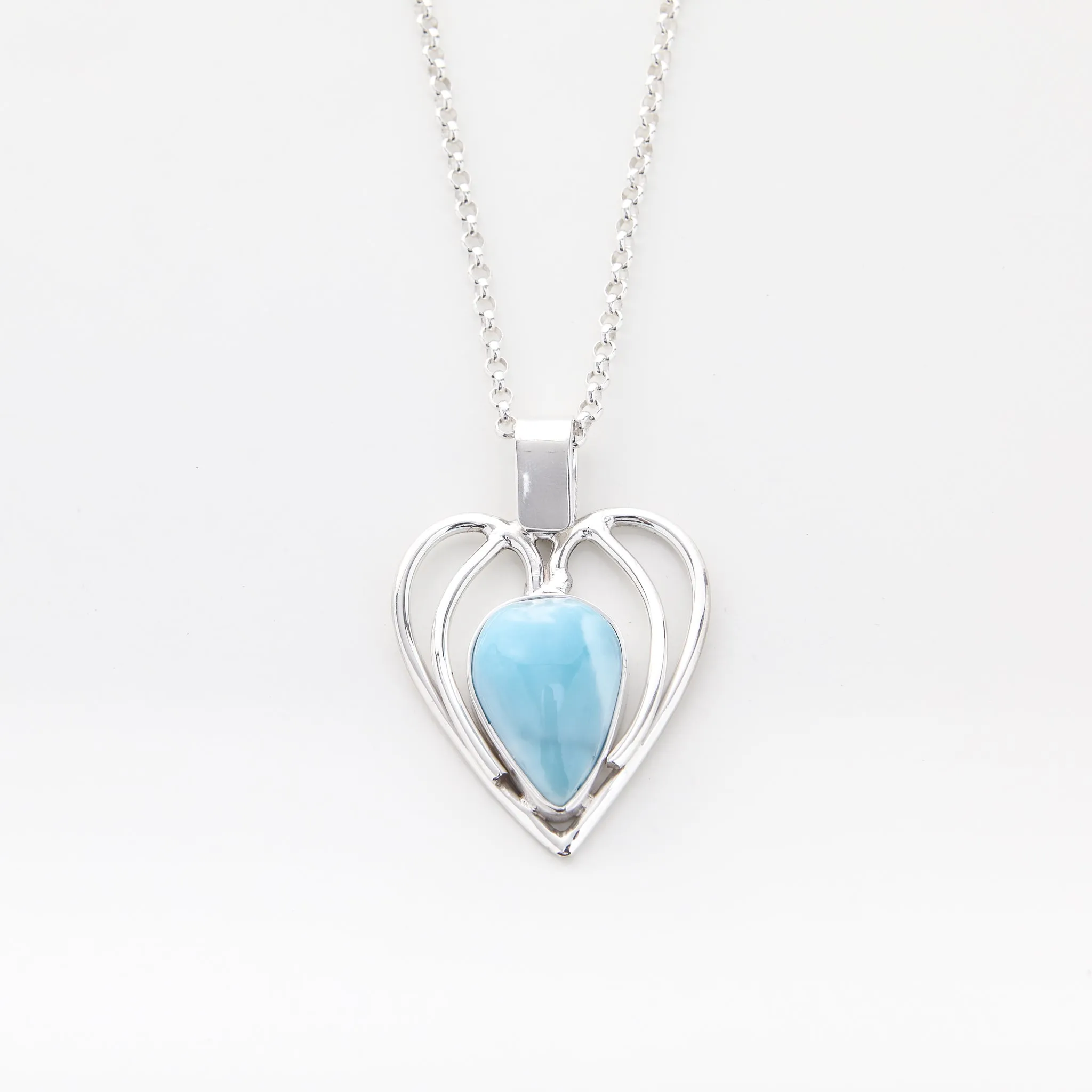 Larimar Heart Vivian