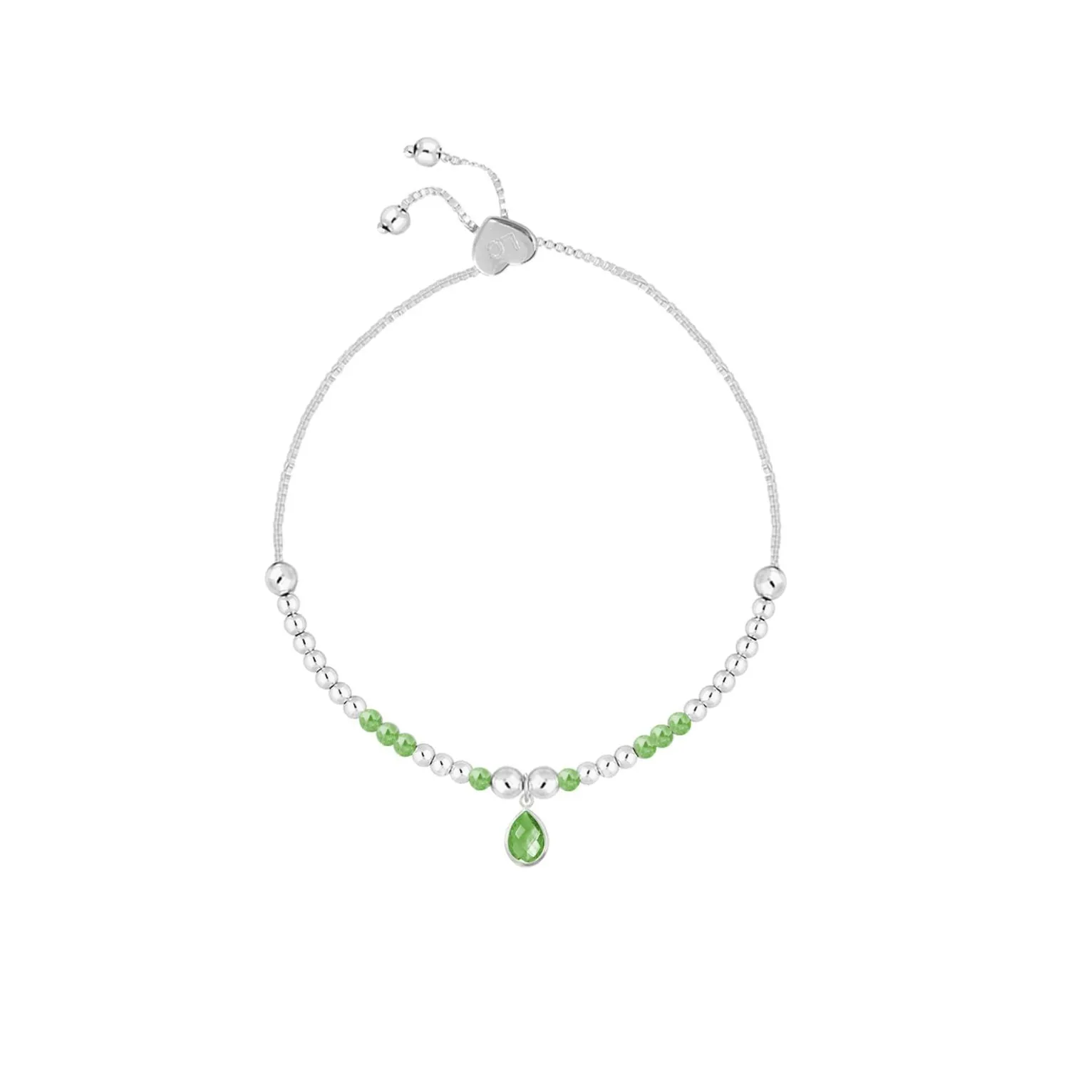 Life Charms August Birthstone Bracelet