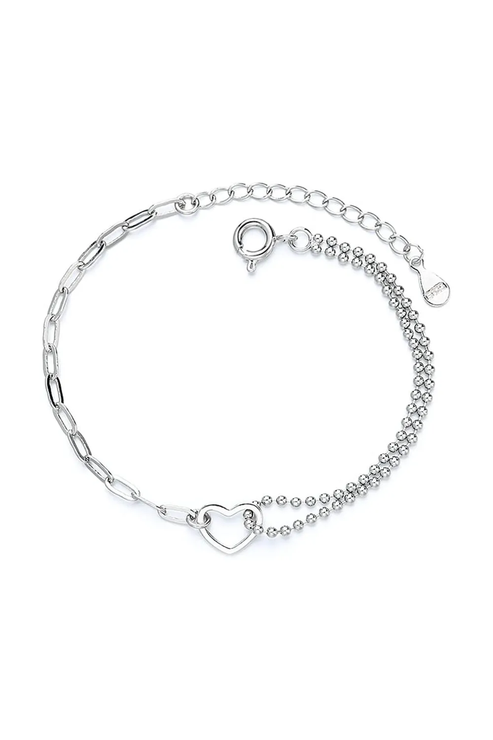 Love Heart Link Bracelets