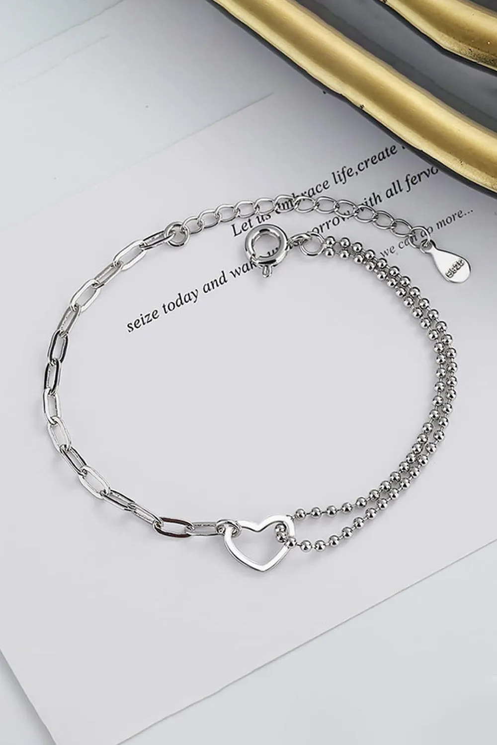 Love Heart Link Bracelets