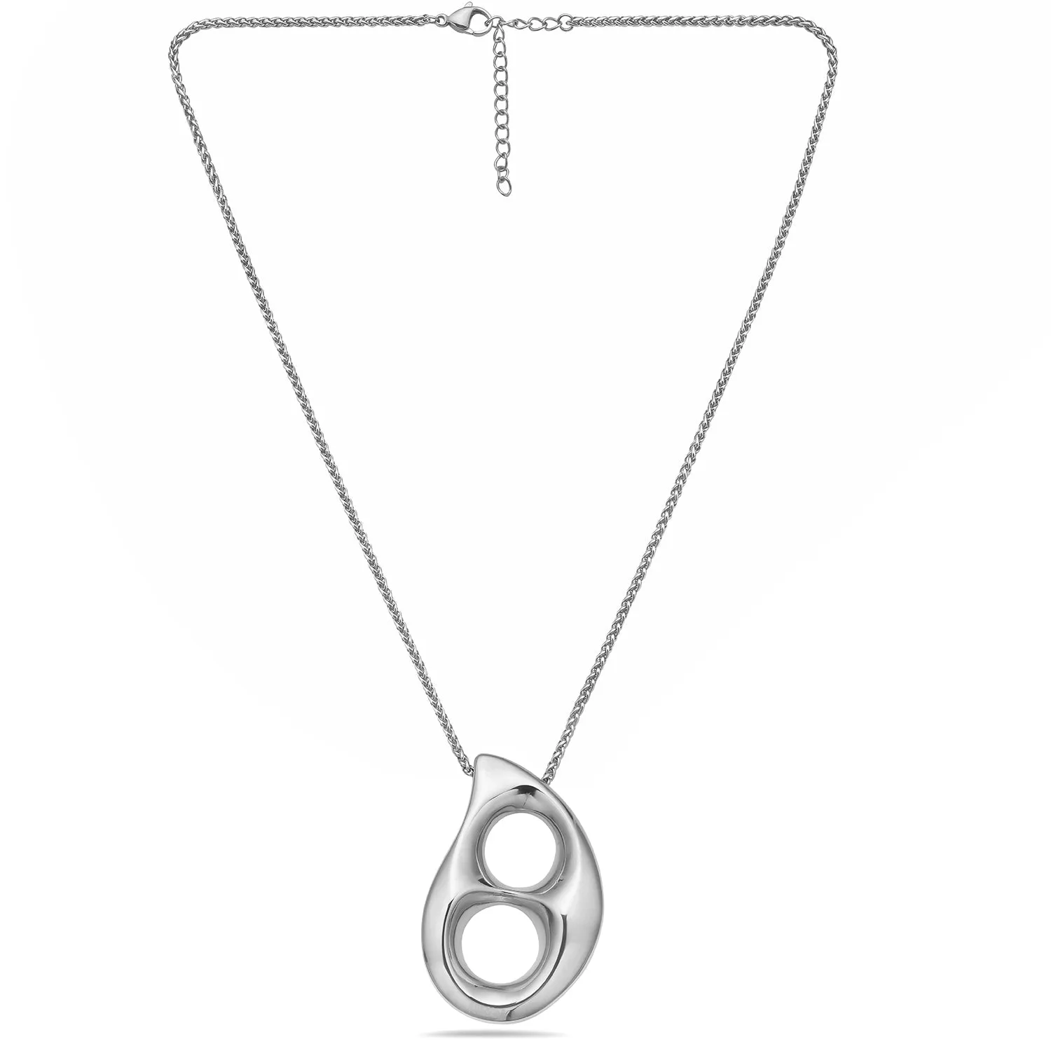 Luna Drop Necklace Steel