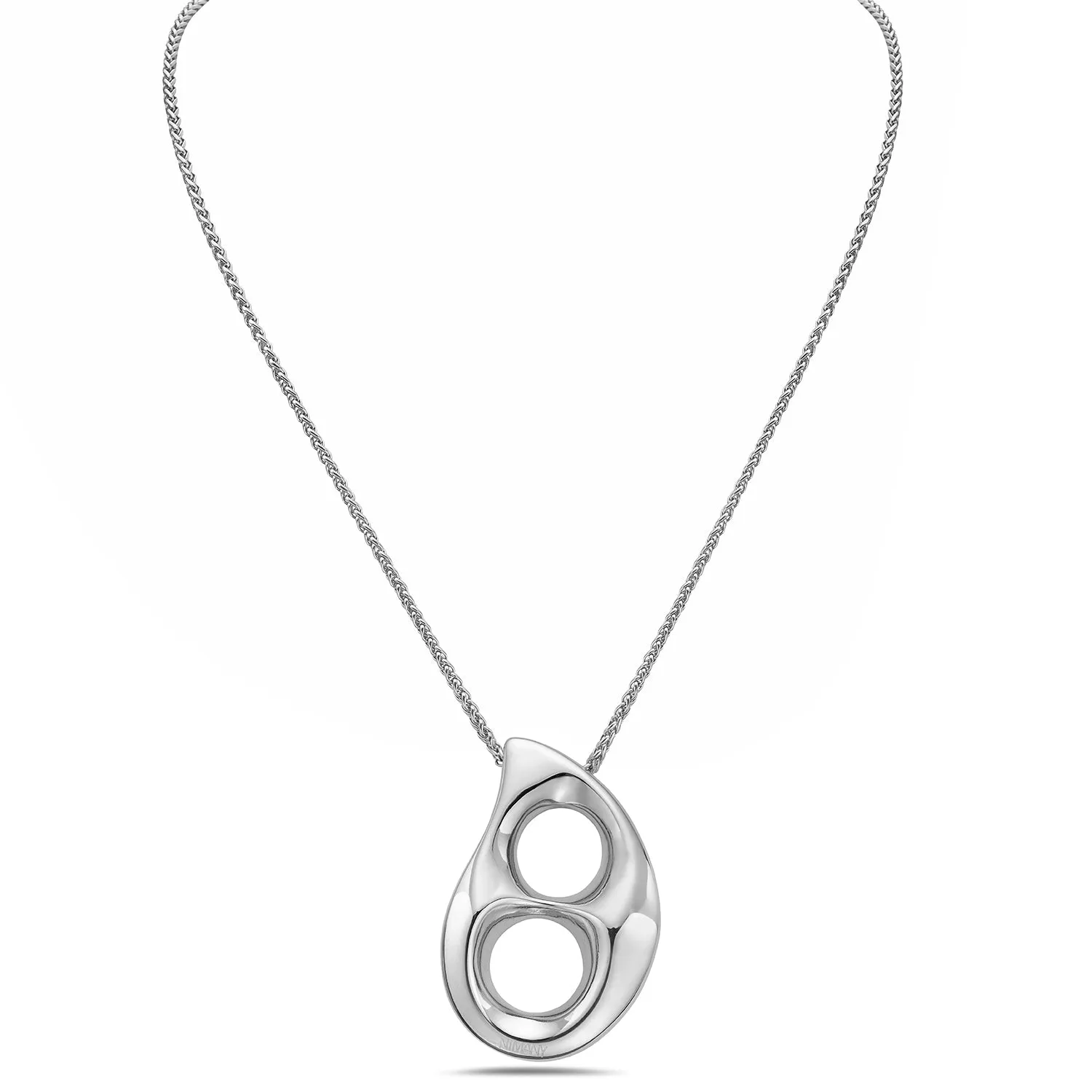 Luna Drop Necklace Steel