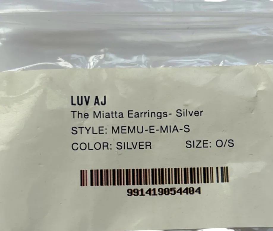 Luv AJ Silver The Miatta Earrings