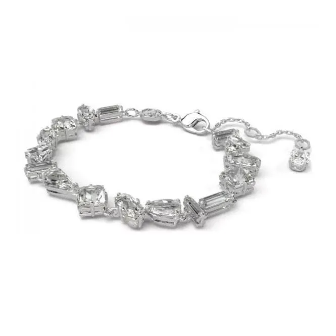 Mesmera Mixed Cuts White Rhodium Plated Bracelet 5661529